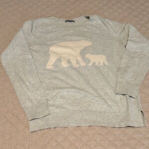Loft Gray Polar Bear Sweater